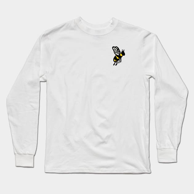 Cute Little Pocket Bee Long Sleeve T-Shirt by Downtown Rose